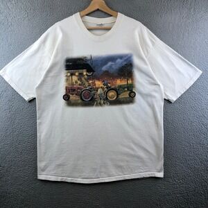 Vintage "Bragging Rights" Tractor Burning T shirt XL